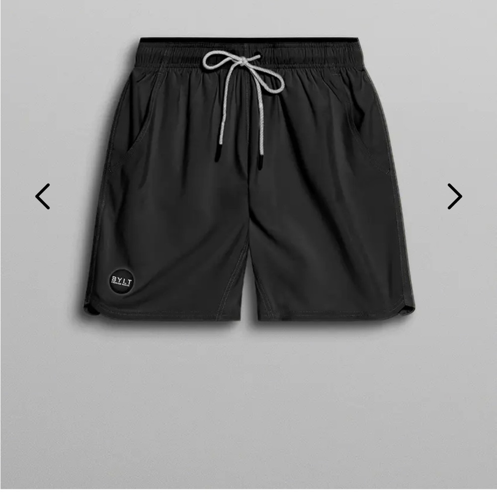 BYLT Black Athletic Shorts with Drawstring